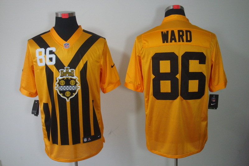 Men's Pittsburgh Steelers Hines Ward #86 Gold Jersey